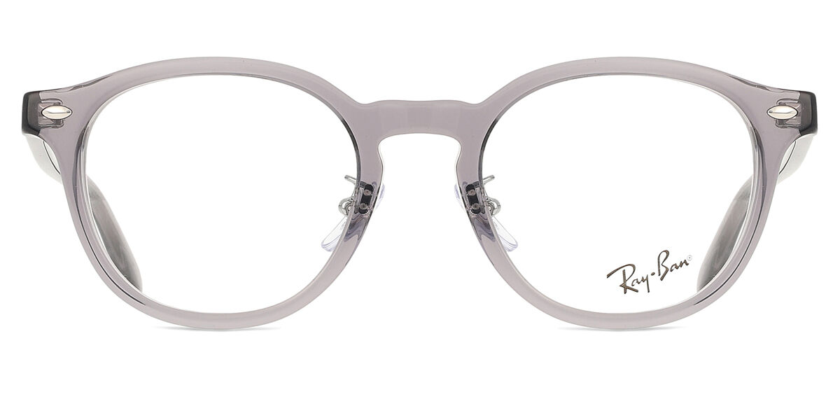 Ray-Ban RX5443D Asian Fit 8268 オーバル Transparent Grey 眼鏡