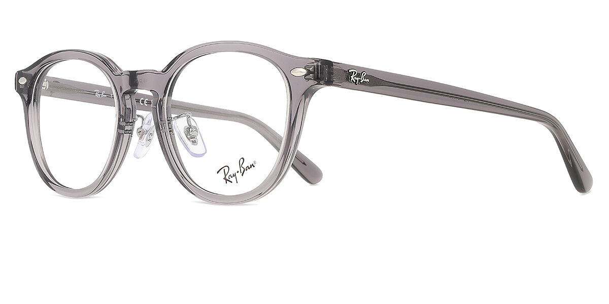 Ray-Ban RX5443D Asian Fit 8268 オーバル Transparent Grey 眼鏡