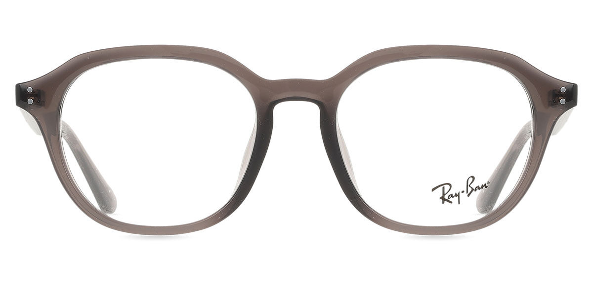 Ray-Ban RX7259D Asian Fit 8257 スクエア Transparent Dark Grey 眼鏡