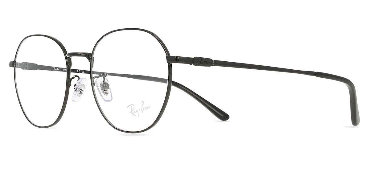 Ray-Ban RX8778D Asian Fit 1244 スクエア ブラック 眼鏡
