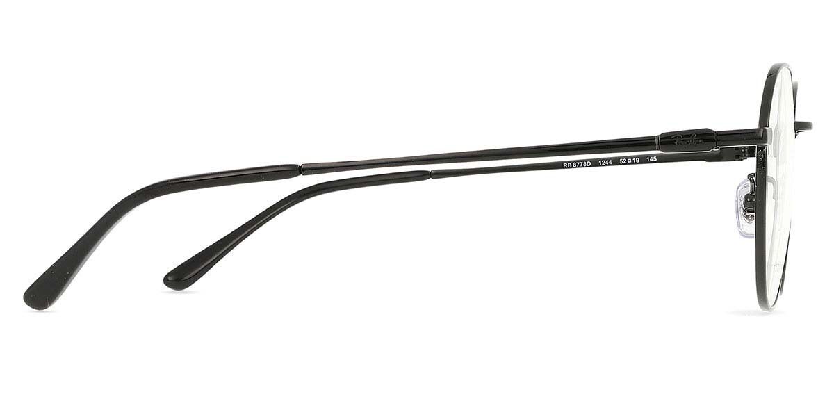 Ray-Ban RX8778D Asian Fit 1244 スクエア ブラック 眼鏡