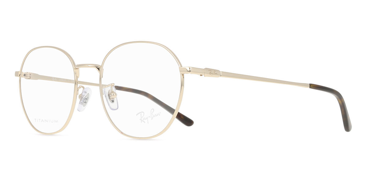Ray-Ban RX8778D Asian Fit 1251 スクエア Pale Gold 眼鏡
