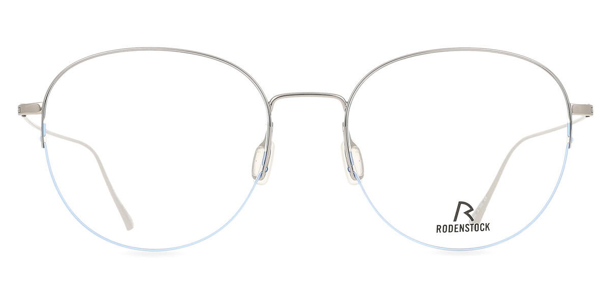 RODENSTOCK メガネ 眼鏡 度入りレンズ シルバー色 チタンフレーム 