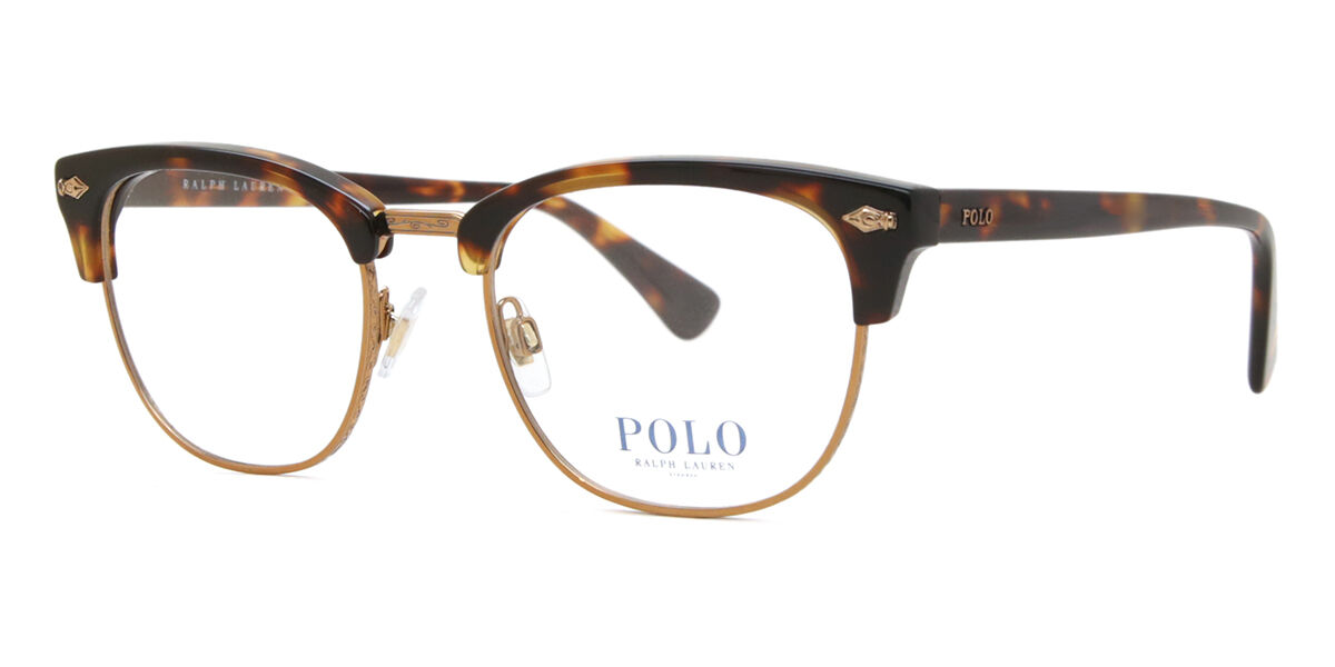Ralph Lauren Polo 26 ゴールドメガネ 52-19-140 Polo Ralph Lauren PH2277 6137 ブローライン形 Bright Tortoise/Gold