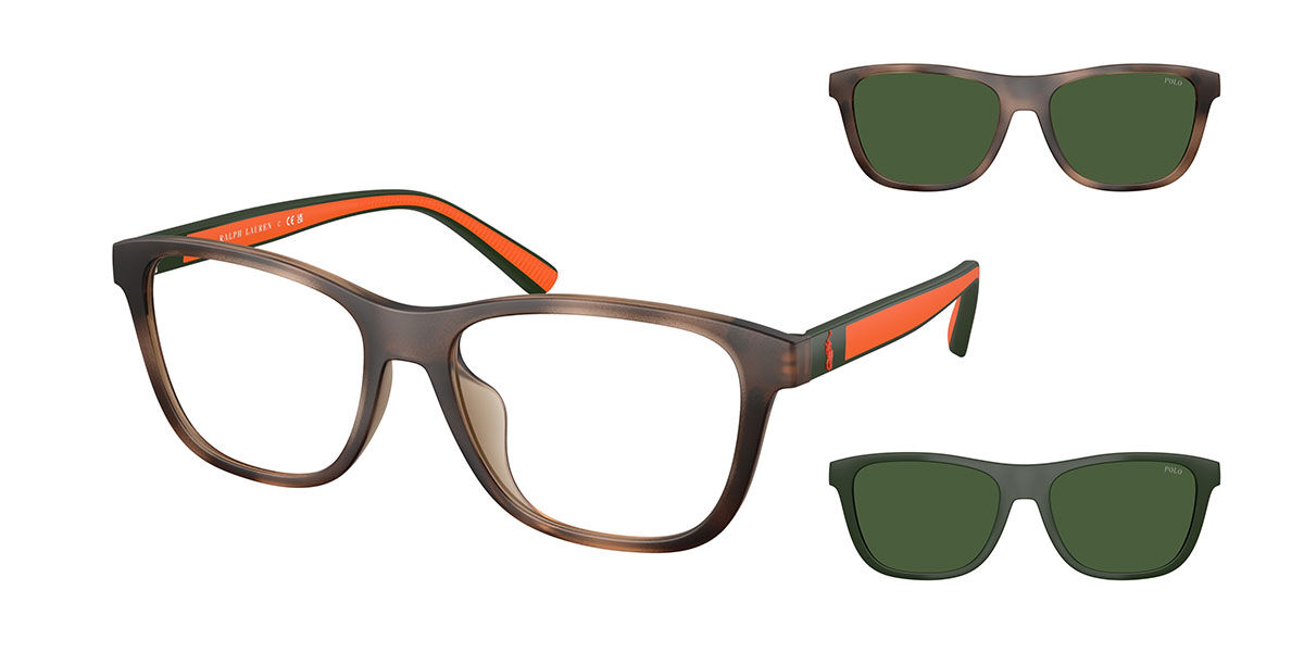 Polo Ralph Lauren PH4228U With Clip-On 607071 スクエア Matte Dark