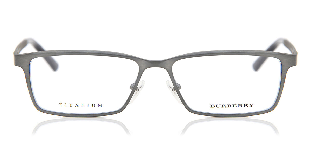 バーバリー メガネフレーム BE1292TD-1008 度付き対応 Burberry BE1292TD Asian Fit 1008 スクエア シルバー 眼鏡