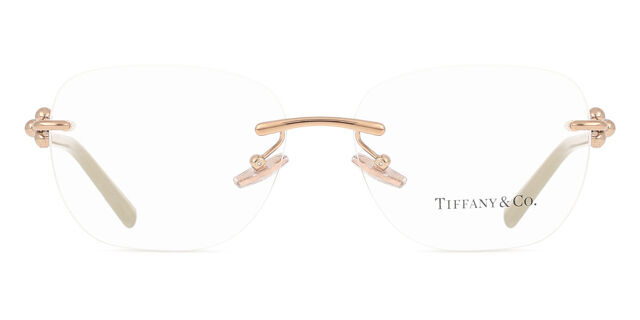 Tiffany & Co. TF1170D Asian Fit 6105 スクエア Rose Gold 眼鏡 