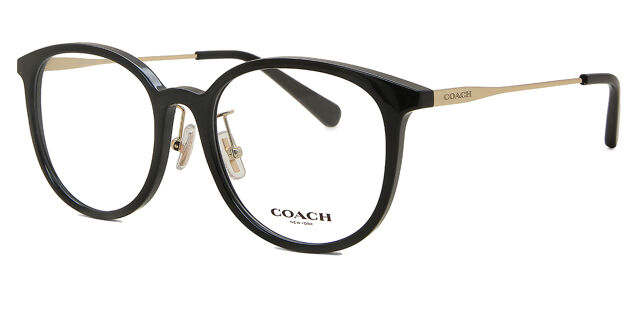 Coach HC6160D Asian Fit 5002 オーバル ブラック 眼鏡 