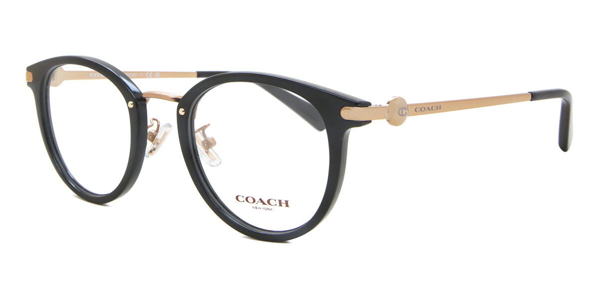 Coach HC5133D Asian Fit 5002 オーバル Shiny Black 眼鏡