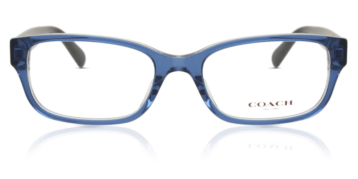 Coach HC6221U 5787 スクエア Transparent Blue on Clear 眼鏡