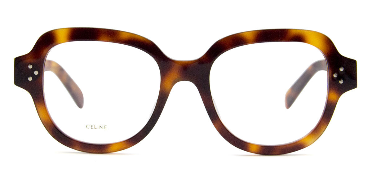 Celine CL50141U 053 スクエア Blonde Havana 眼鏡 | SmartBuyGlasses 日本