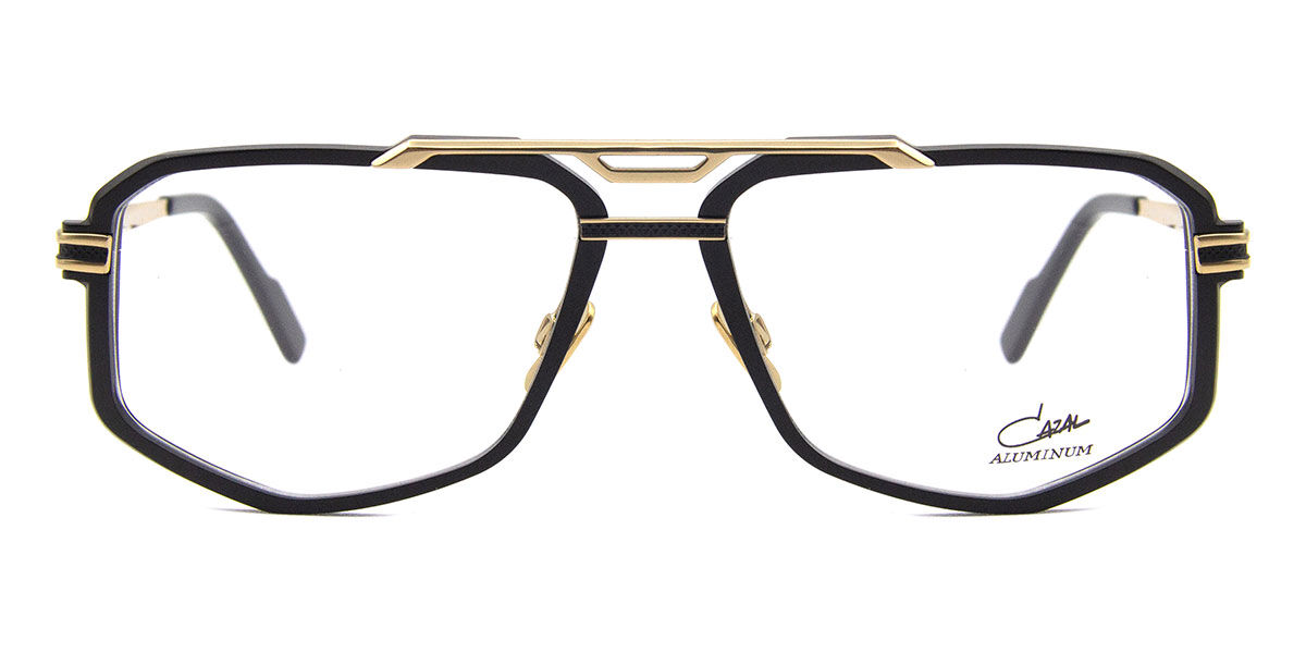 Cazal 7106 001 スクエア Black Gold 眼鏡 | SmartBuyGlasses 日本
