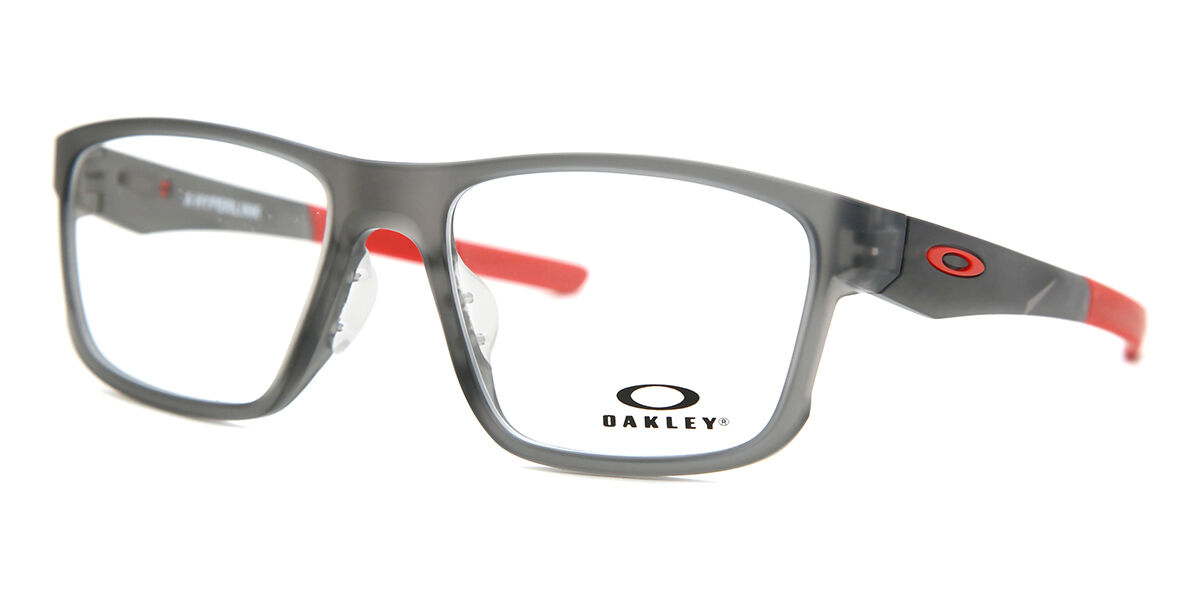 Oakley OX8051 HYPERLINK Asian Fit 805103 スクエア Satin Grey Smoke