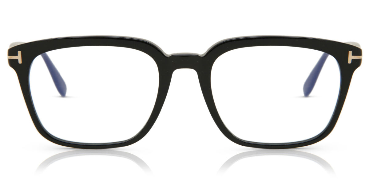 Tom Ford FT5626-B 001 Blue-Light Block スクエア Shiny Black 眼鏡