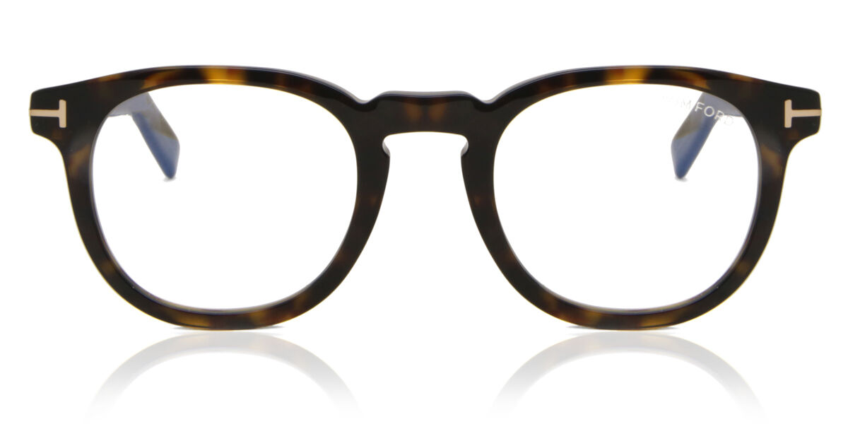 Tom Ford FT5629-B 052 Blue-Light Block オーバル Dark Tortoise 眼鏡