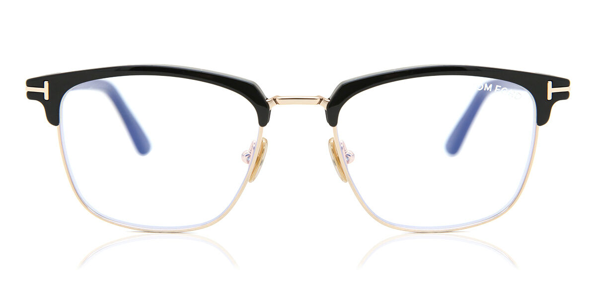 Tom Ford FT5683-B with Clip-On 001 Blue-Light Block スクエア Shiny