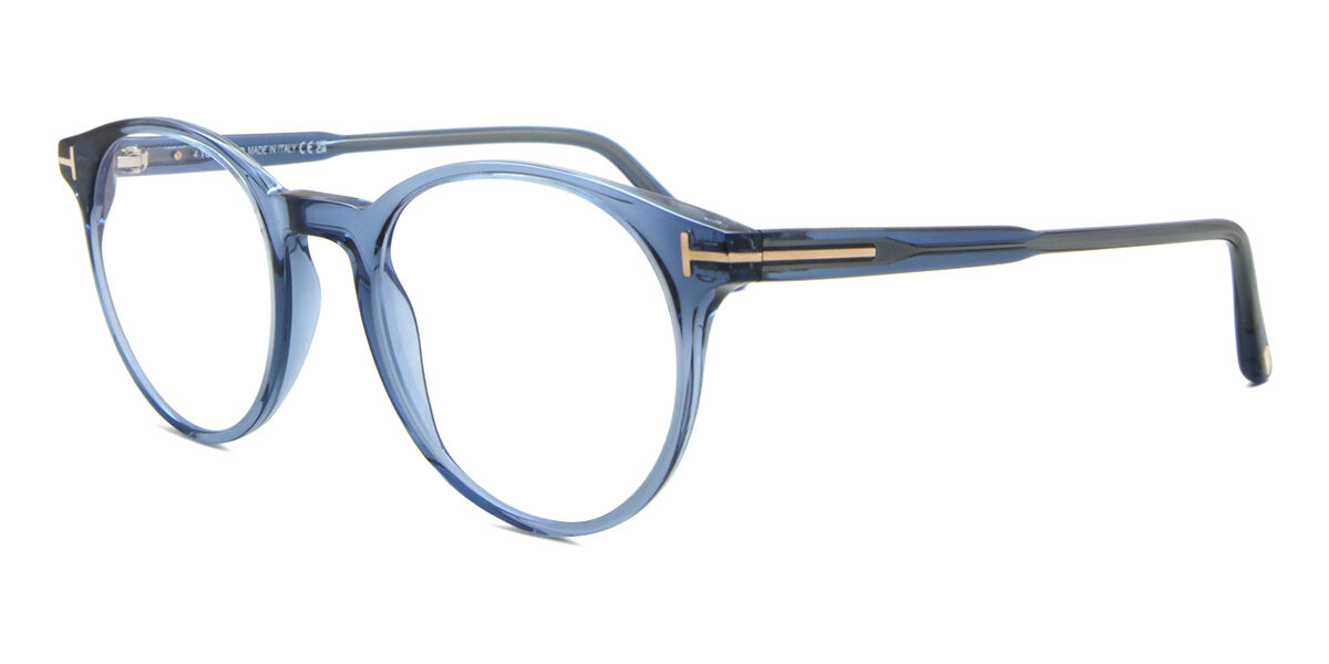 TOM FORD ブルーライトカットメガネ Tom Ford FT5695-B 090 Blue-Light Block オーバル Transparent Shiny
