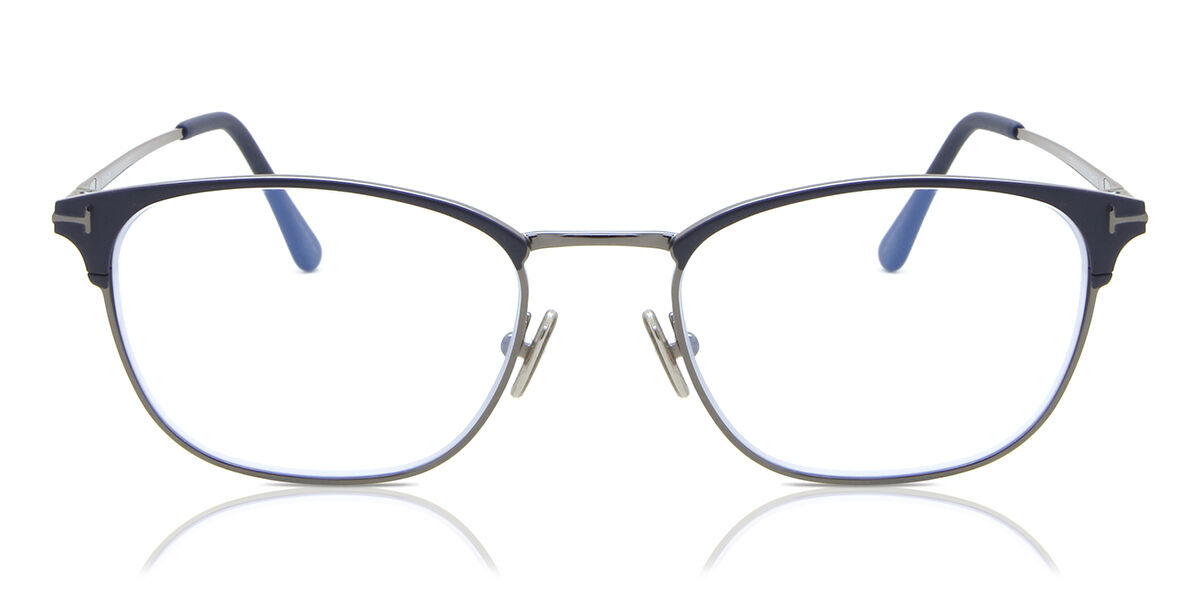 Tom Ford FT5750-B 001 スクエア Shiny Black Gold 眼鏡