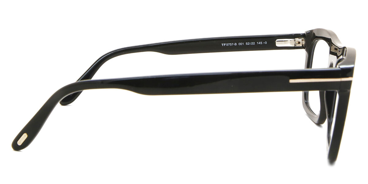 Tom Ford FT5757-B 001 Blue-Light Block スクエア Shiny Black 眼鏡