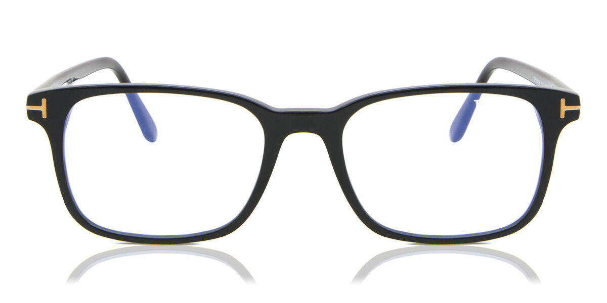 Tom Ford FT5831-B 001 Blue-Light Block スクエア Shiny Black 眼鏡