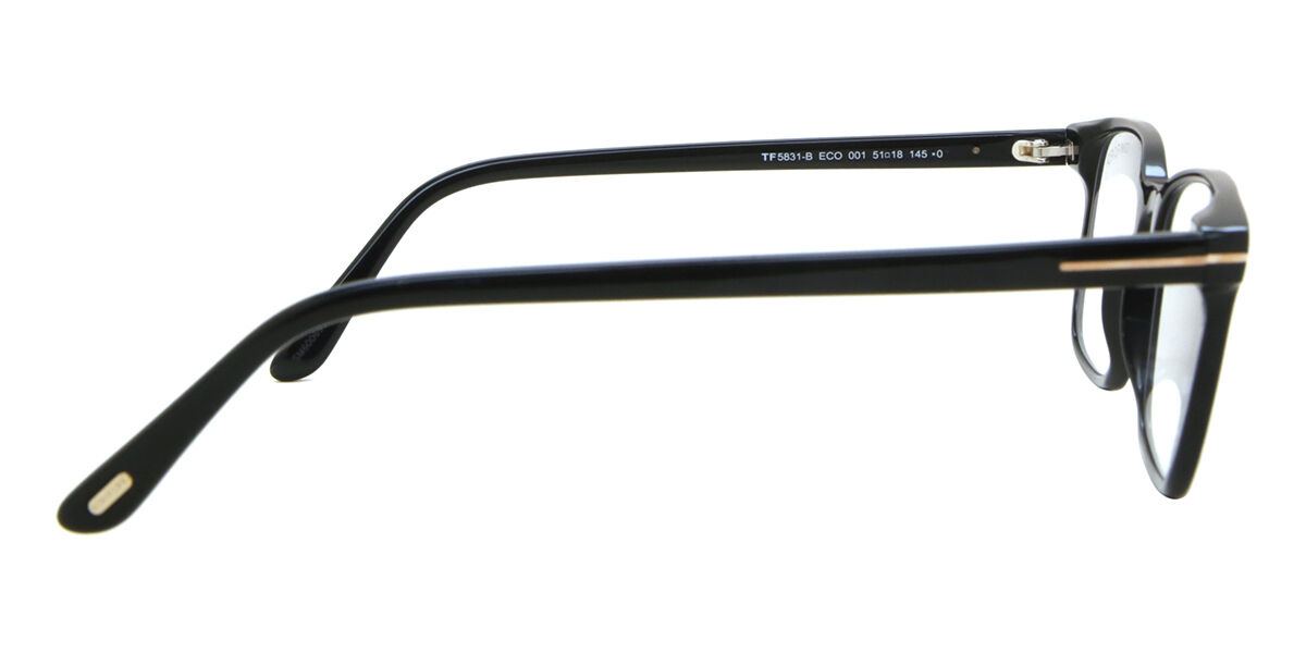 Tom Ford FT5831-B 001 Blue-Light Block スクエア Shiny Black 眼鏡