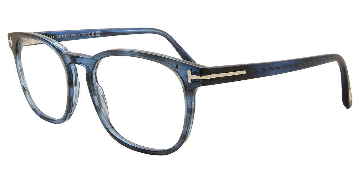 Tom Ford FT5868-B 092 Blue-Light Block オーバル Transparent