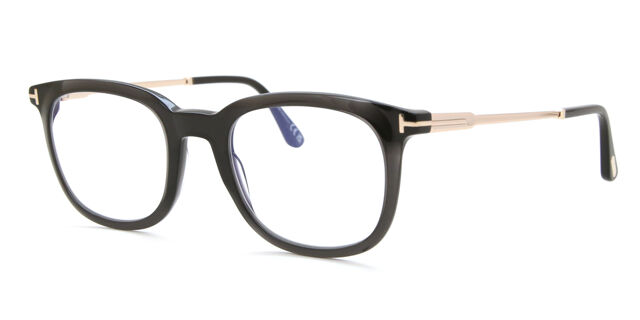 Tom Ford FT5904-B 005 Blue-Light Block スクエア Shiny Black 眼鏡 