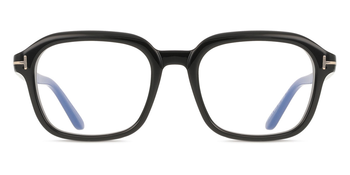 Tom Ford FT6060-B 001 Blue-Light Block スクエア Shiny Black 眼鏡