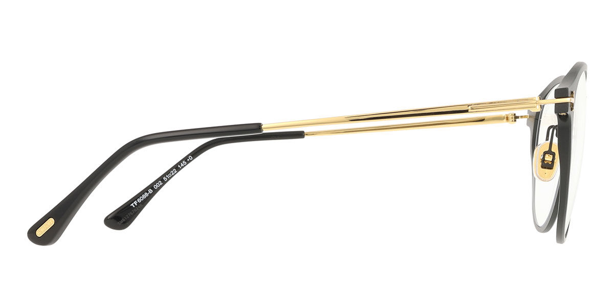 Tom Ford FT6088-B 002 Blue-Light Block ラウンド Matte Black 眼鏡