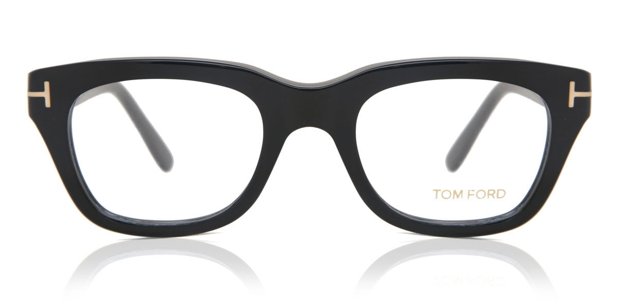 TOM FORD トムフォード メガネ FT5178-F/V 001 ブラック Tom Ford FT5178 001 スクエア ブラック 眼鏡 | SmartBuyGlasses 日本