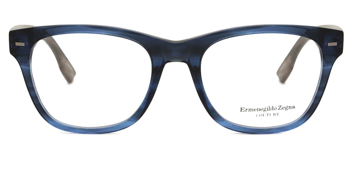 Ermenegildo Zegna ZC5001 089 スクエア ブルー 眼鏡