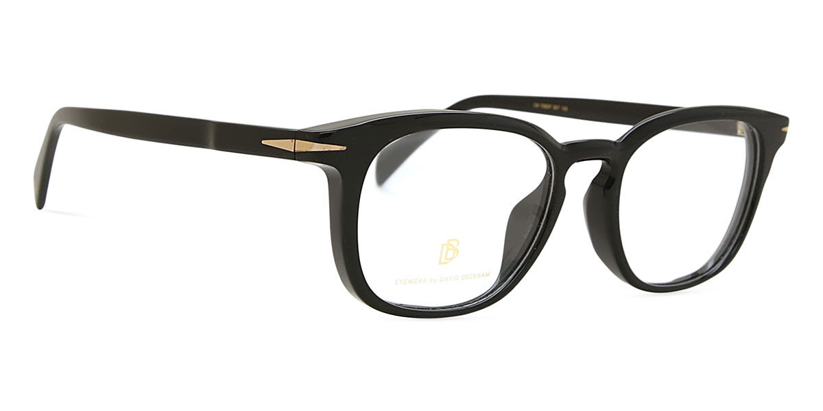 David Beckham DB 7089/F Asian Fit 807 スクエア ブラック 眼鏡