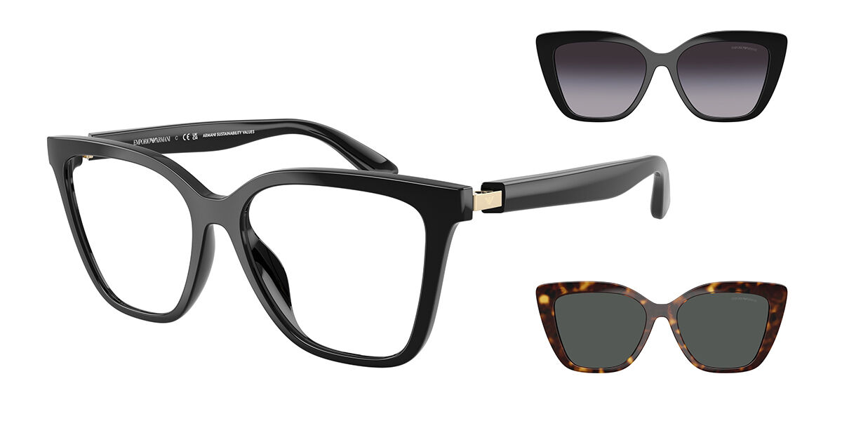 Emporio Armani EA4254U with Clip-on 50171W ウェリントン Glossy