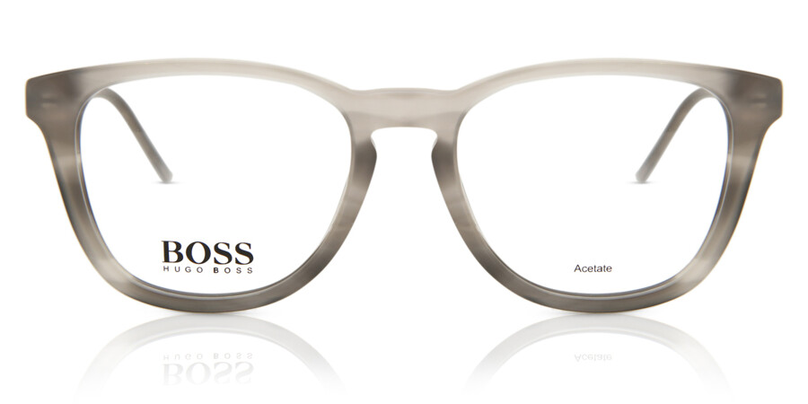 Boss 1156 ACI スクエア Striped Grey 眼鏡 | SmartBuyGlasses 日本