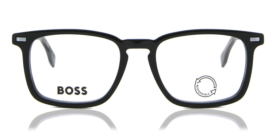 Boss 1368 807 スクエア ブラック 眼鏡 | SmartBuyGlasses 日本